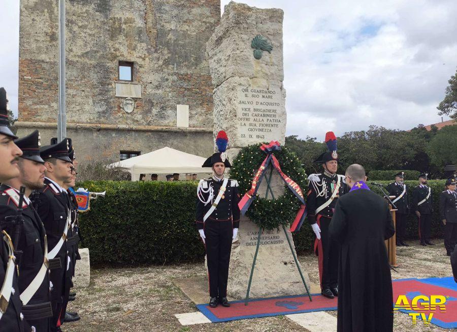 Torre di Palidoro la cerimonia 81° anniversario sacrificio Salvo D'Acquisto