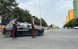 Carabinieri la pattuglia intervenuta per arresti