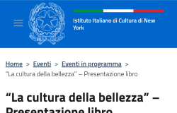 La cultura della Bellezza italiana a New York  con i libri di Marino Bartoletti e Biagio Maimone