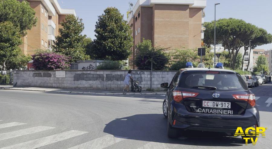 Carabinieri l'equipaggio intervenuto Casilina