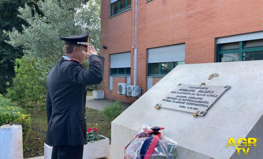 Carabinieeri visita generale Luongo Nucleo Radiomobile deposizione fiori