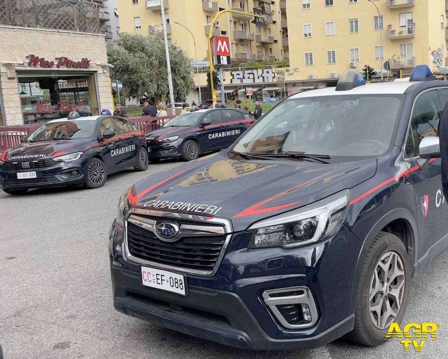 controlli dei Carabinieri a Cinecittà, Quadraro e Parco degli Acquedotti