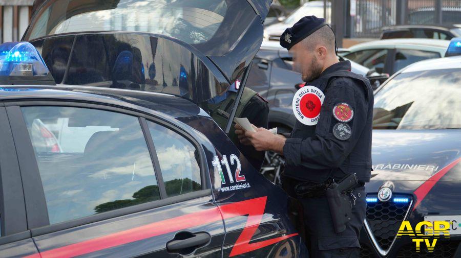 Carabinieri controlli San Basilio