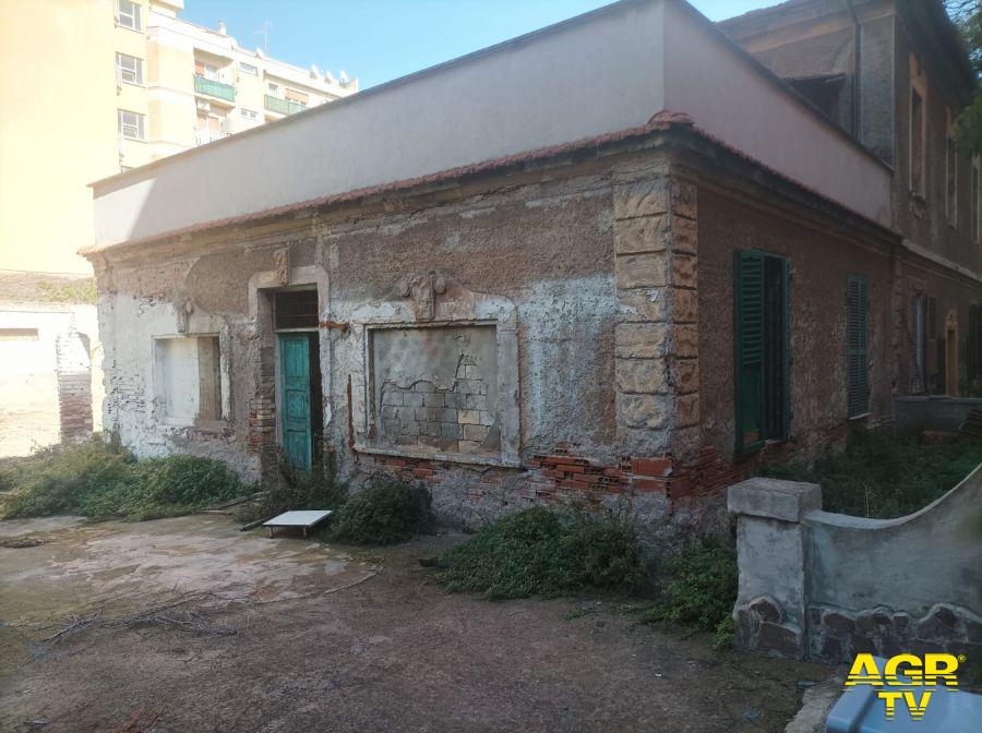 L'edificio abbattuto in via Ugolino Conti