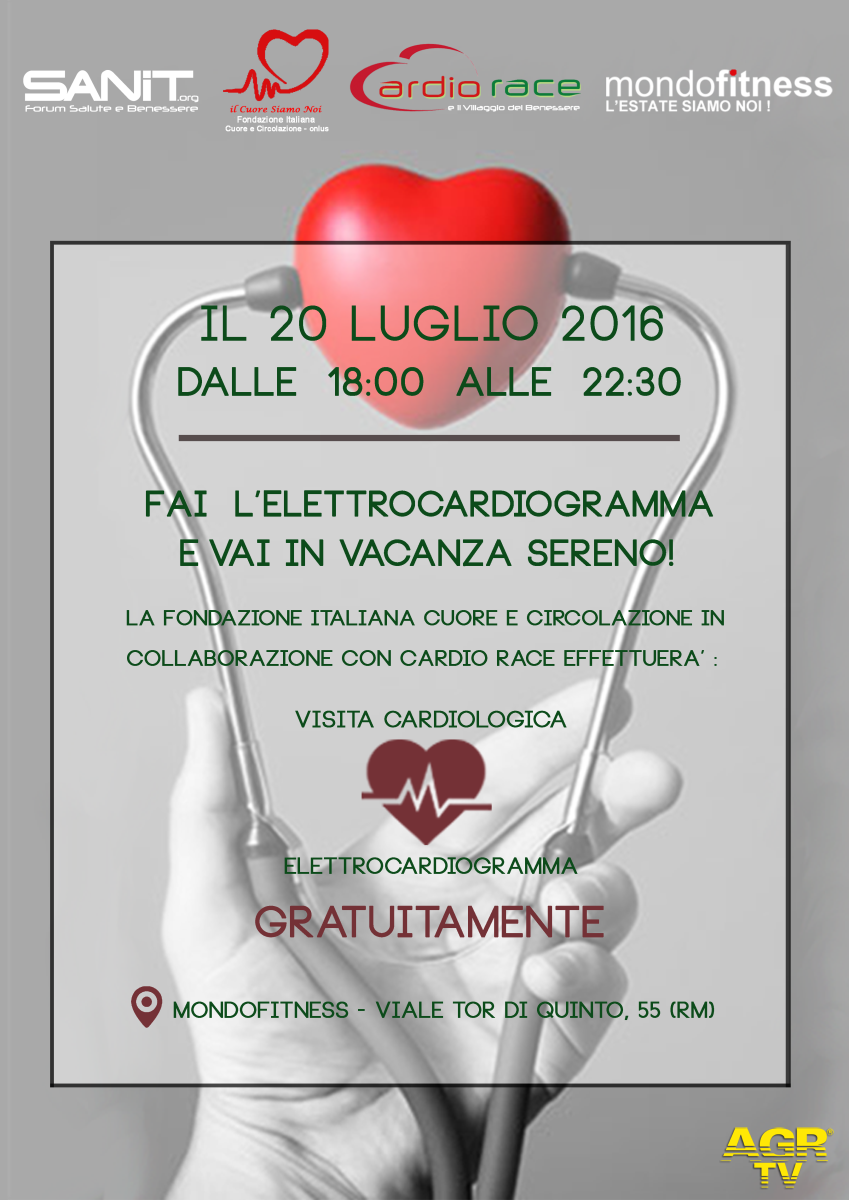 Roma, prevenzione cardiovascolare a Mondofitness