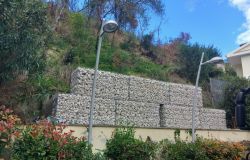 I gabbioni installati a Monte Mario