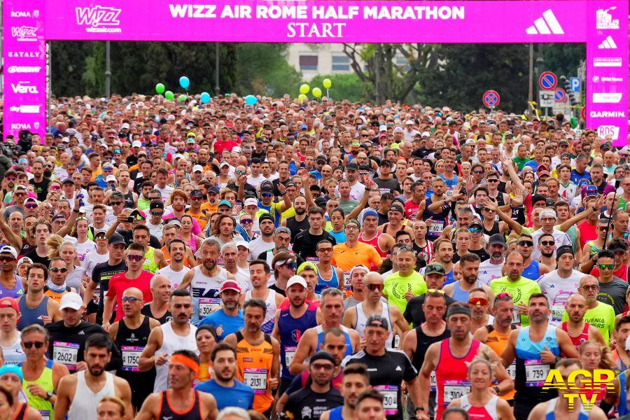 la partenza della Wizz Air Rome Half MarathonJPG