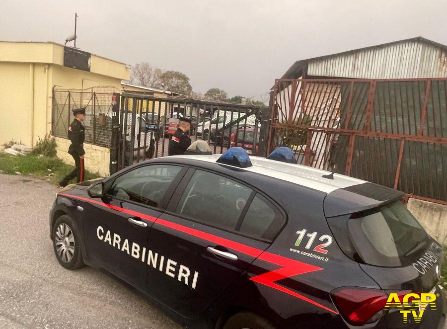 Carabinieri intervenuti a Fiumicino