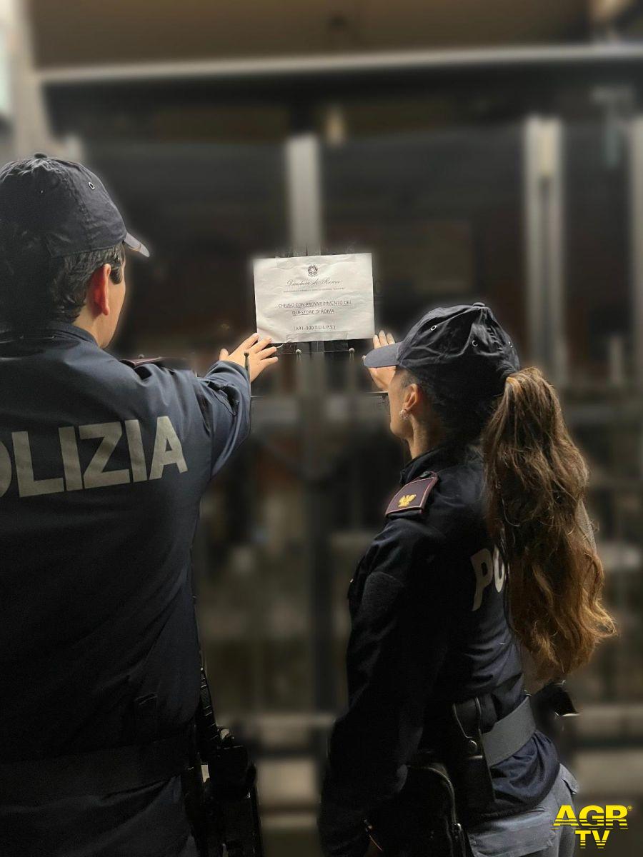 Polizia chiusura temporanea localer