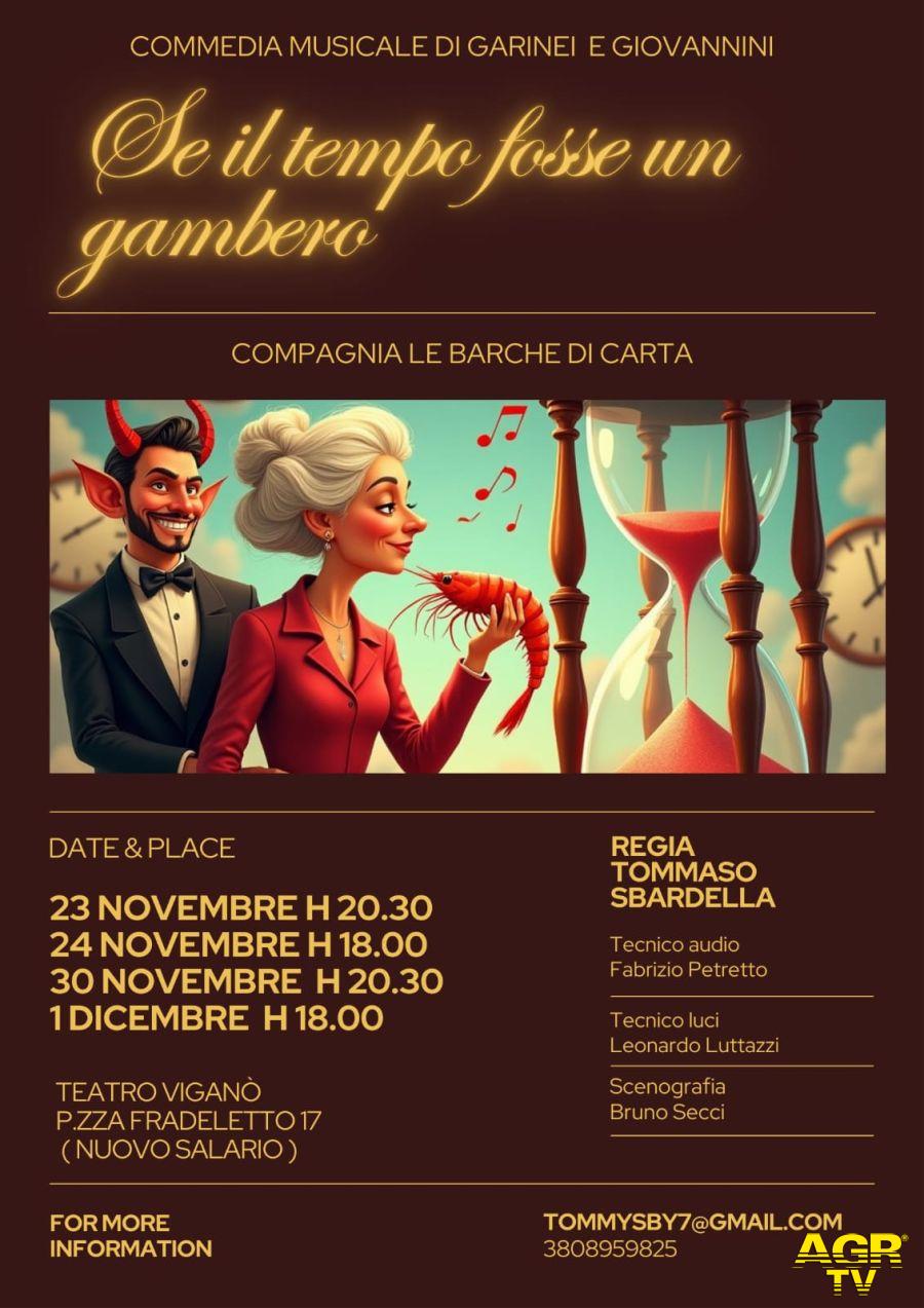 "Se il tempo fosse un gambero" di Garinei &#x26; Giovannini al teatro "Viganò"