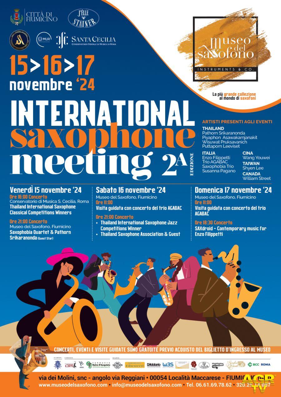 International Saxphone Meeting dal 15 al 17 novembre locandina