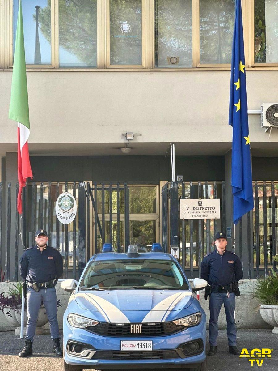 Polizia distretto V Prenestino gli uomini intervenuti