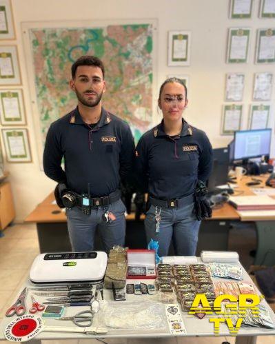 Polizia la droga sequestrata