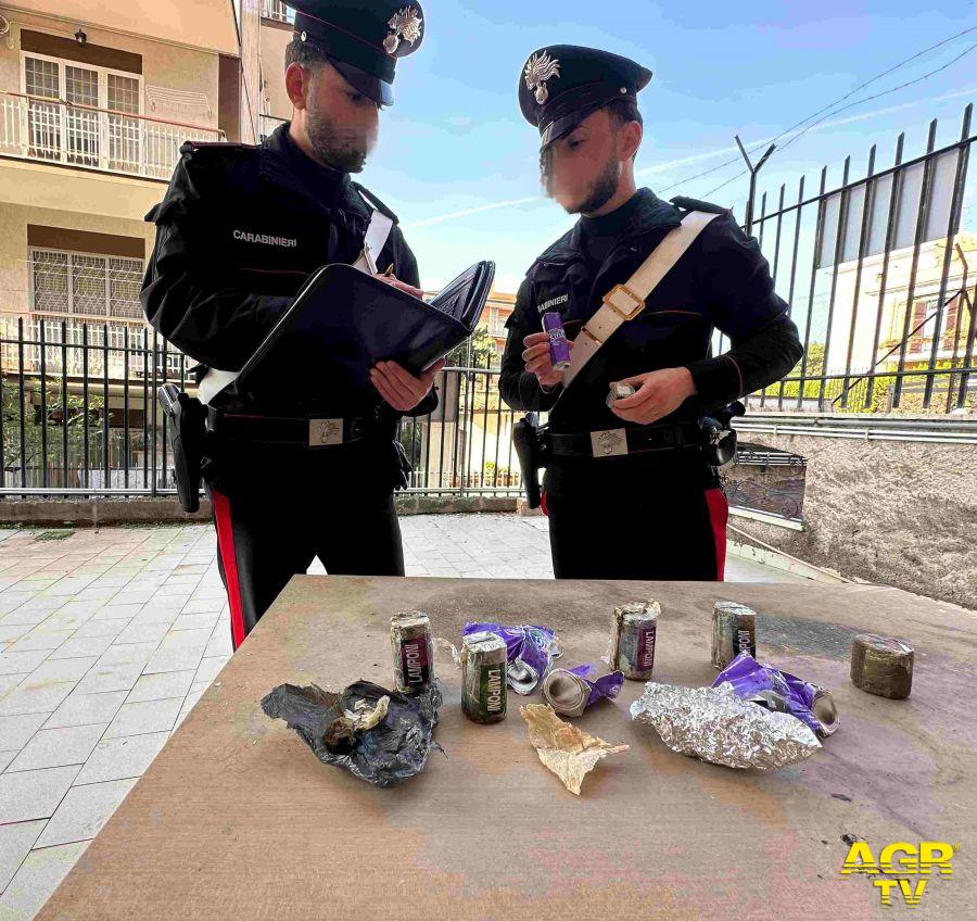 Carabinieri Casilina parte della droga sequestrata