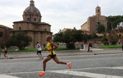 Mohammed Zouioula (GS Millepiedi), su via dei Fori Imperiali