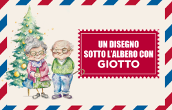 Un disegno sotto l'albero con...Giotto bambini e bambine coloreranno il Natale di nonni e nonne nelle RSA