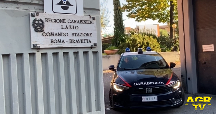 Carabiniri della staziione Bravetta intervenuti negli arresti