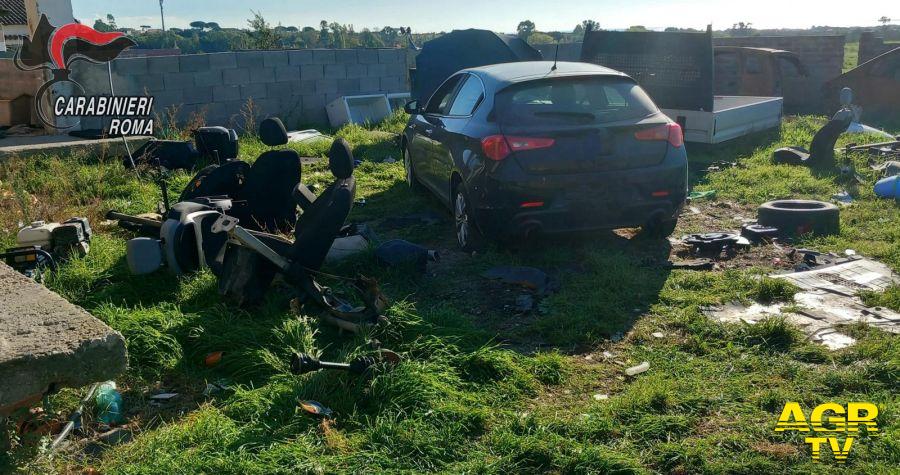 Carabinieri riciclaggio auto Ardea