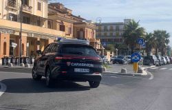 Carabinieri Ostia auto sul lungomare