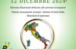 12 DICEMBRE 2024 Giornata Nazionale dedicata alle persone scomparse