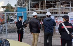 Carabinieri Cassia sequestro di cantiere