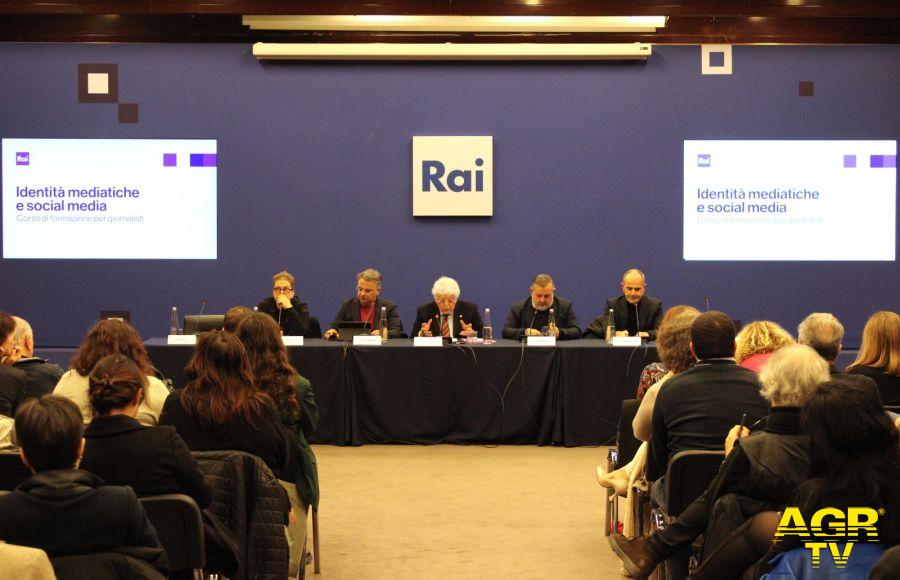 da sinistra: Antonella Nesi (Adnkronos), Daniele Mignardi (Promopressagency), Tommaso Polidoro (FNSI), Fabrizio Casinelli (Ufficio Stampa Rai), Paolo Sommaruga (TG1 RAI)