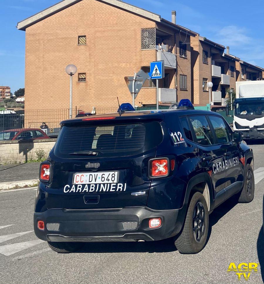 Carabinieri stazione Marcellina intervenuti