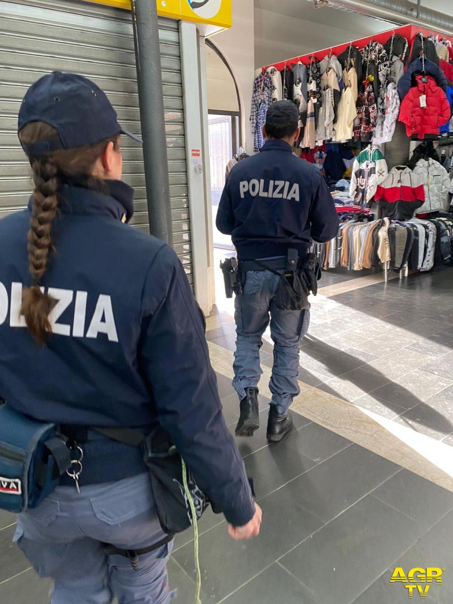 Polizia controlli esercizi commerciali