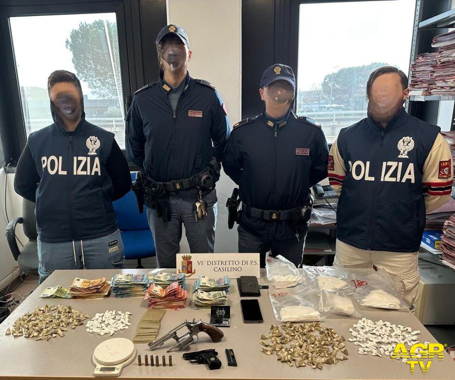 Polizia Casilina Tor Bella Monaca droga sequestrata