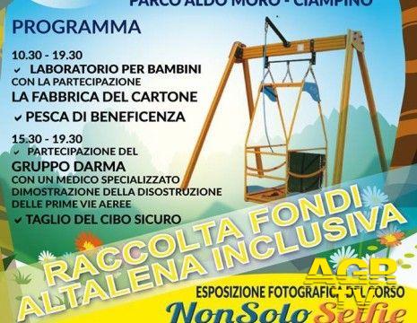 Ciampino, un altalena inclusiva per i bambini disabili Ciampino, un altalena inclusiva per i bambini disabili