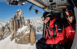 Carabinieri Meteomont in elicottero sui ghiacciai