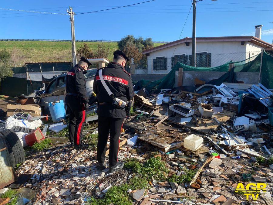 Carabinierri Tivoli l'area sottoposta a sequestro