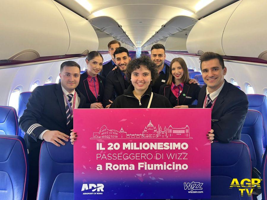 Wizz Air Celebrazione 20milionesimo passeggero - Roma FCO