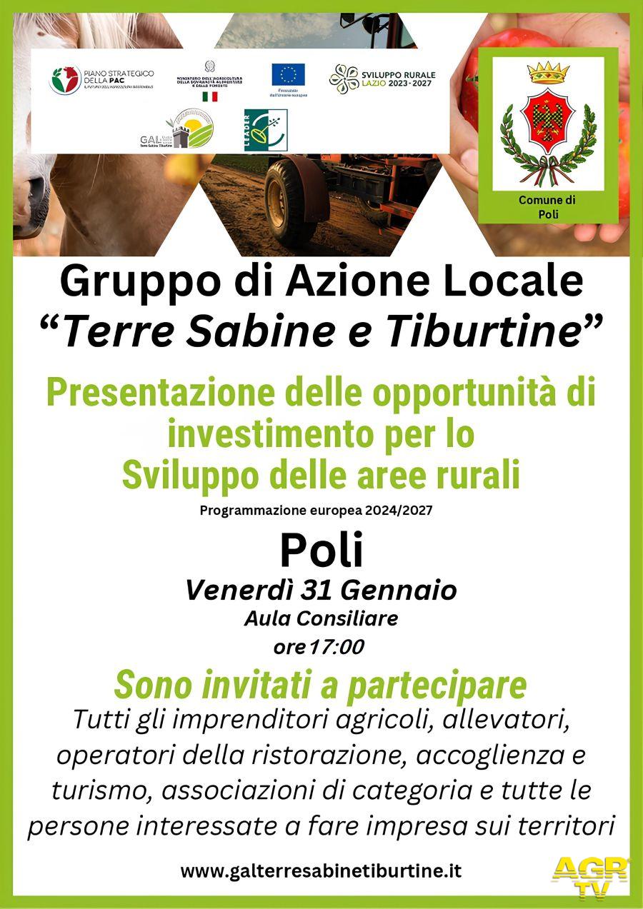 LOCANDINA EVENTO - IL GAL Terre Sabine e Tiburtine