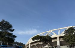 Polizia allo stadio Olimpico