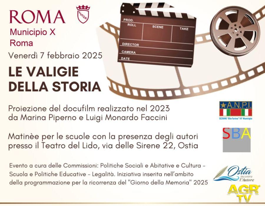 Le valige della storia evento X Municipio il Giorno della Memoria locandina