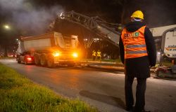 Complanari Colombo lavori in corso sopraluogo del sindaco