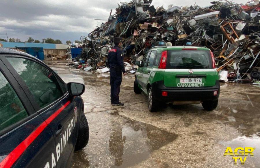 Carabinieri operazione rifiuti Roma/Latina