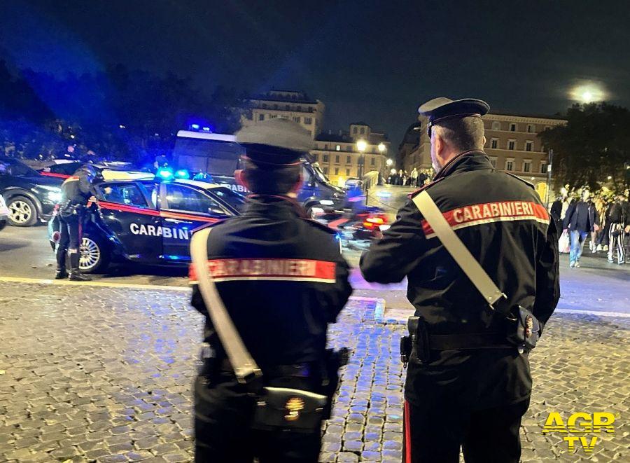 Carabinieri controlli movida Trastevere