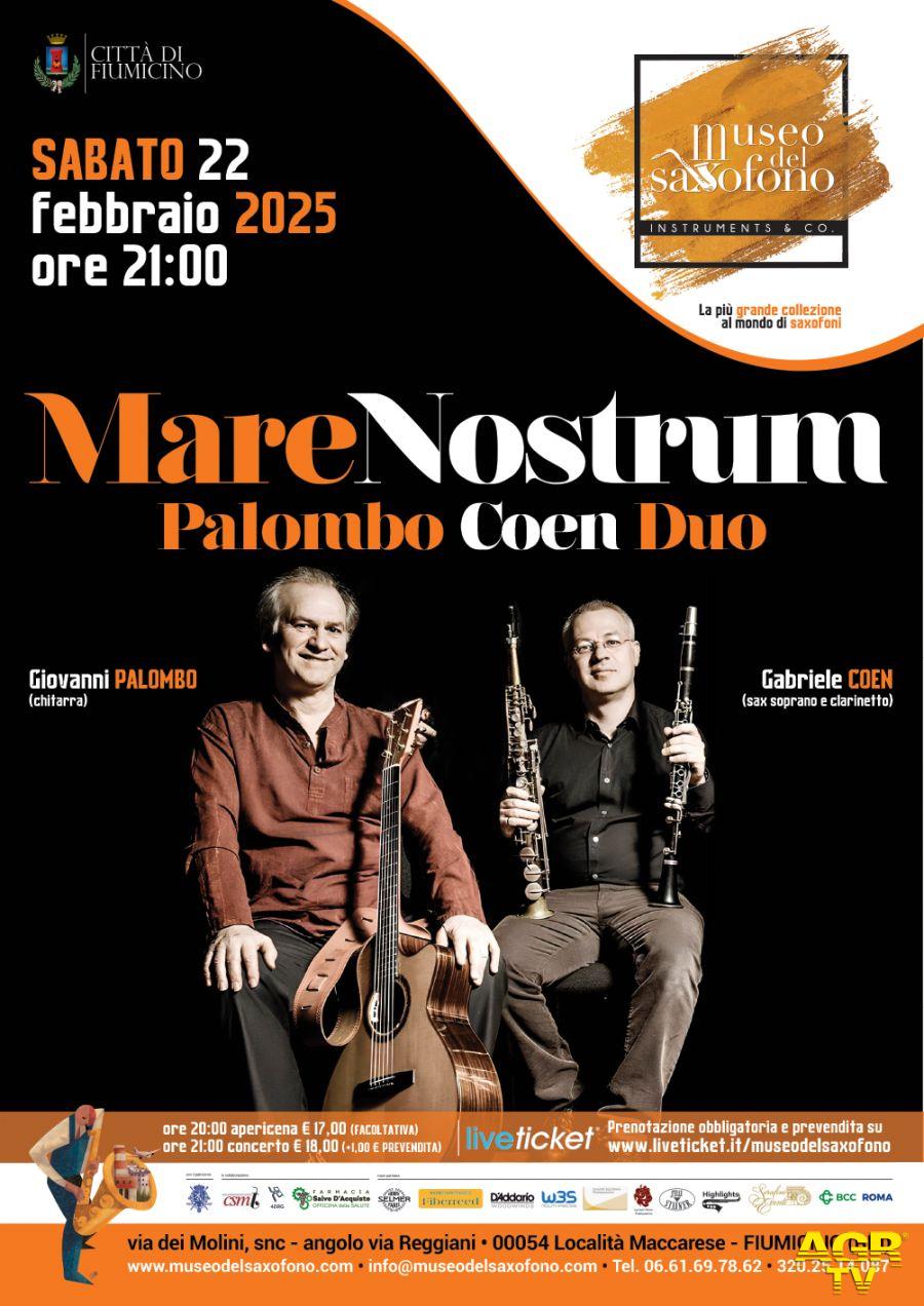 Mare Nostrum il duo: Giovanni Palombo e Gabriele Coen locandina evento