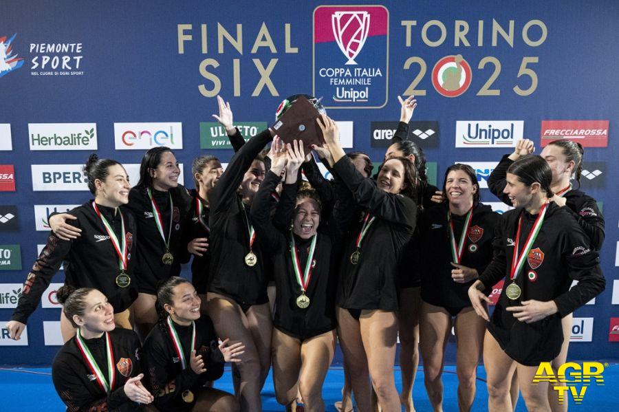 Pallanuoto, la SIS Roma vince la quarta Coppa Italia della sua storia, battuto 10-7 l'Orizzonte Catania