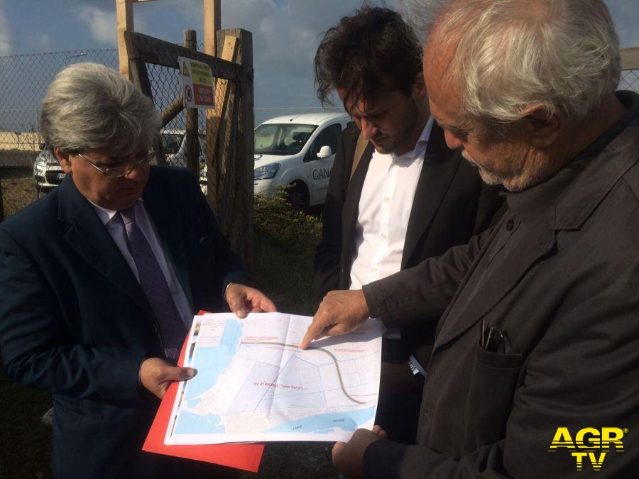Fiumicino, strada-argine per la messa in sicurezza dell'Isola Sacra Fiumicino, strada-argine per la messa in sicurezza dell'Isola Sacra
