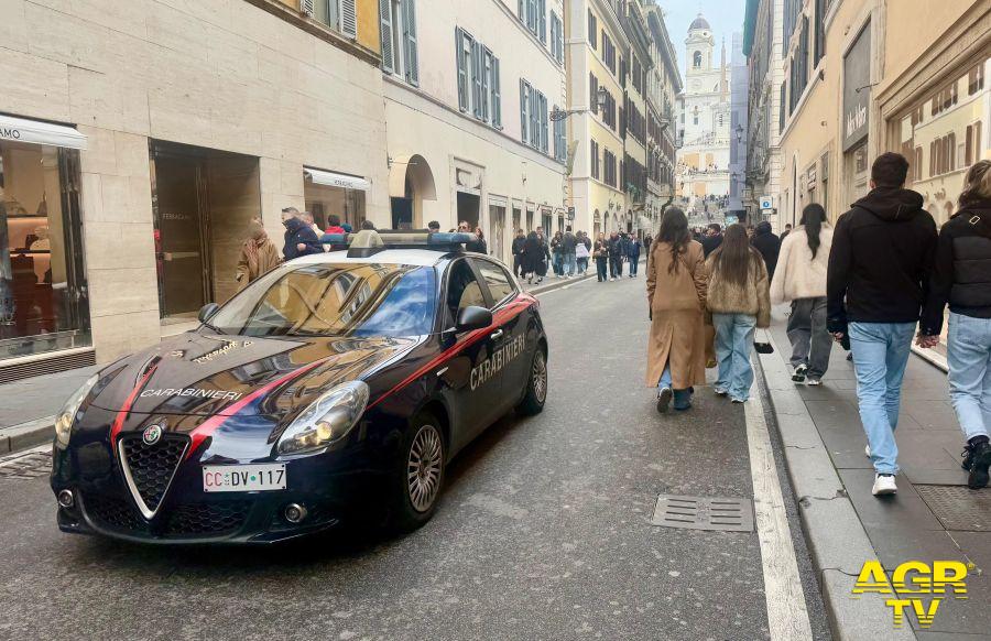 Carabinieri servizi antiborseggiio nel centro storico