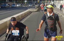 Monica Cattaneo e Claudiio Palmulli edizione 2024 Maratona di Roma