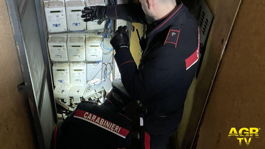 Carabinieri Casilina controlli furti elettricità