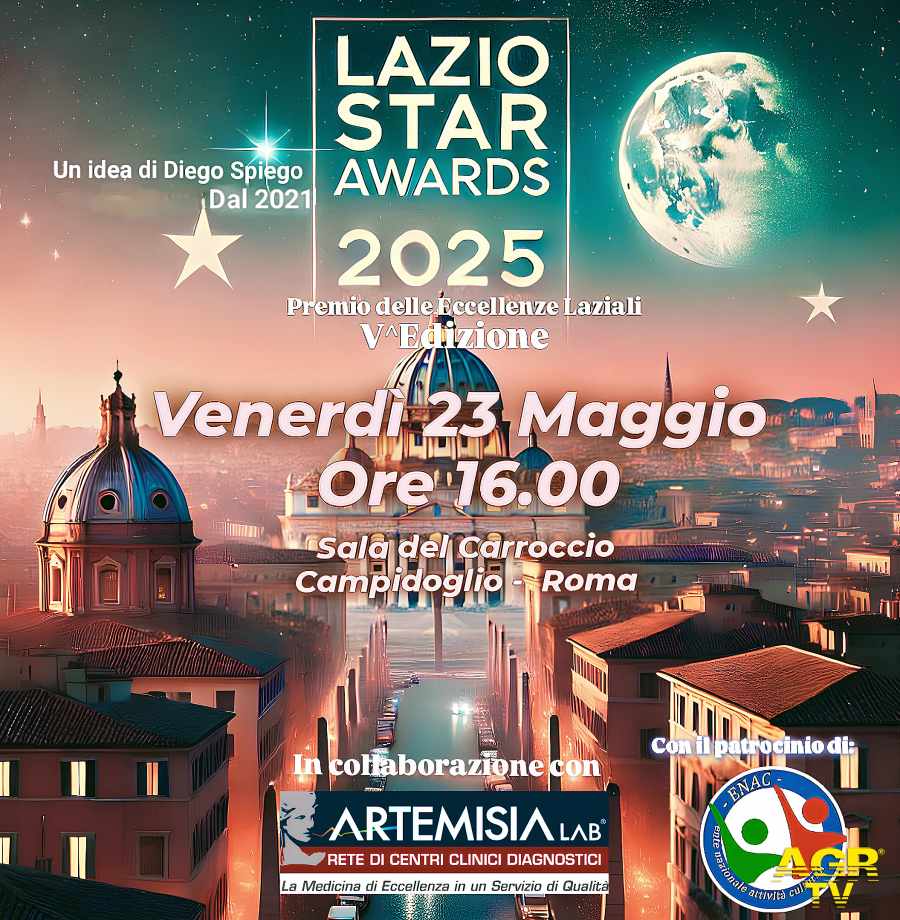Lazio Star Awards 2025 locandina evento Lazio Star Awards 2025 locandina evento
