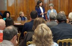 Giuseppina Giovannoli Sindaca di Sermoneta e Maria Ruffino Aprile, Consigliere Nazionale UNITRE