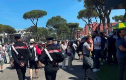 Carabinieri controlli Foro Italico internazionali di Tennis