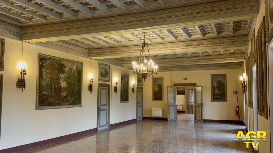 Una delle sale del Castello di Maccarese Una delle sale del Castello di Maccarese