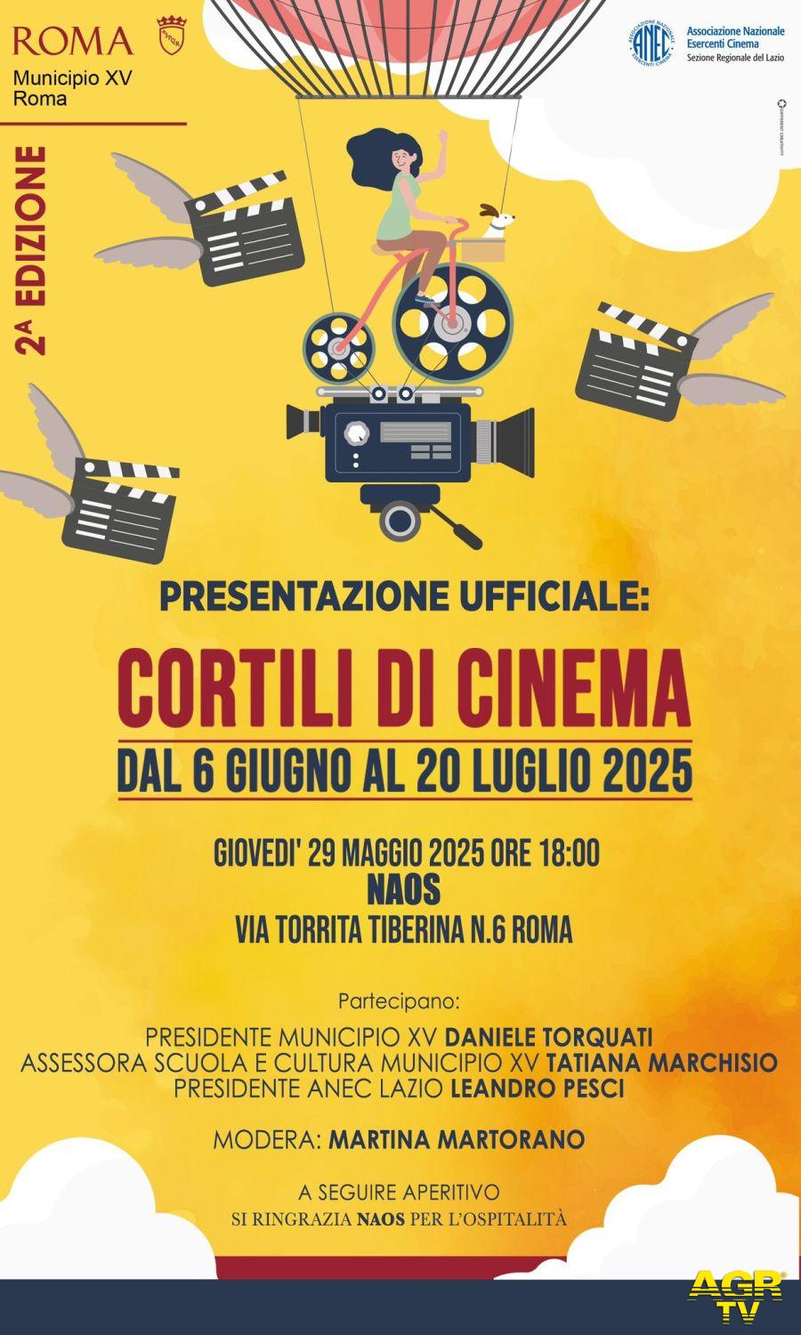 Cortili di Cinema seconda edizione locandina Cortili di Cinema seconda edizione locandina